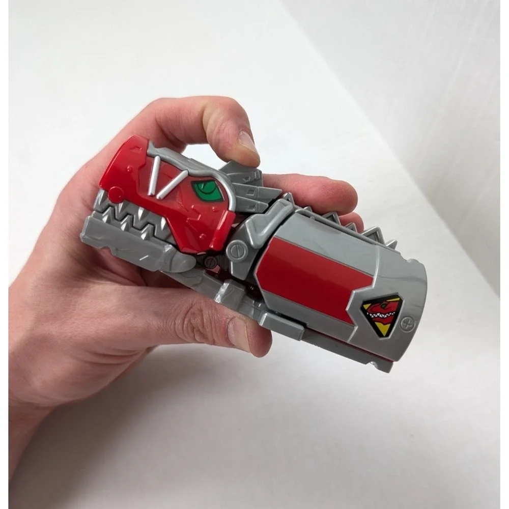 READ Power Rangers Dino Super Charge Morph-N-Pop T-Rex Zord Red